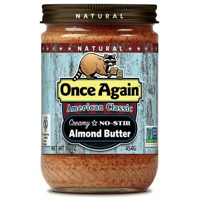 Once Again: American Classic Almond Butter Creamy No Stir, 16 Oz