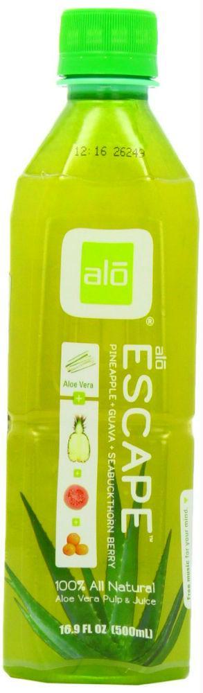 Alo: Escape Pineapple + Guava + Seabuckthorn Berry Aloe Vera Drink, 16.9 Oz