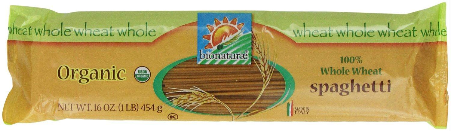 Bionaturae:  Organic Whole Wheat Pasta Spaghetti, 16 Oz