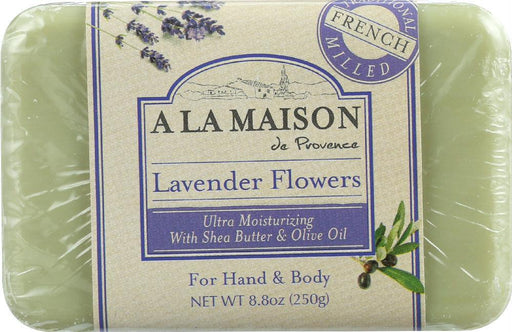 A La Maison De Provence: Hand & Body Bar Soap Lavender Flowers, 8.8 Oz