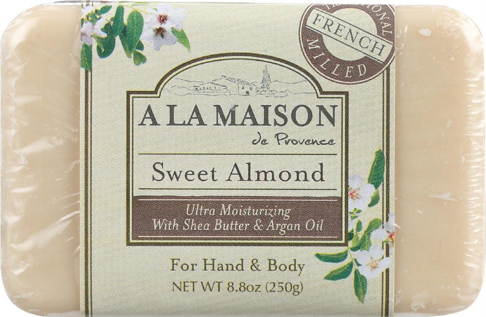 A La Maison: Sweet Almond Bar Soap, 8.8 Oz