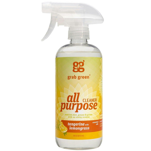 Grab Green: All Purpose Surface Cleaner Tangerine With Lemongrass, 16 Oz