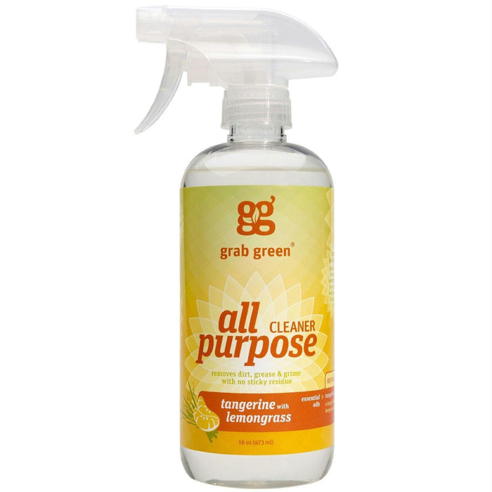 Grab Green: All Purpose Surface Cleaner Tangerine With Lemongrass, 16 Oz