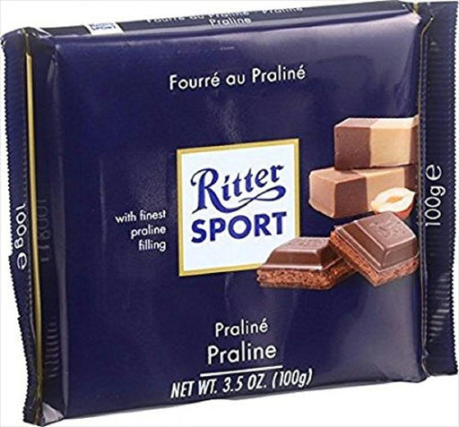 Ritter Sport: Milk Chocolate Bar With Nougat Praline Filling, 3.5 Oz