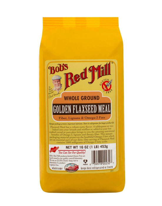 Bob's Red Mill: Whole Ground Golden Flaxseed Meal, 16 Oz