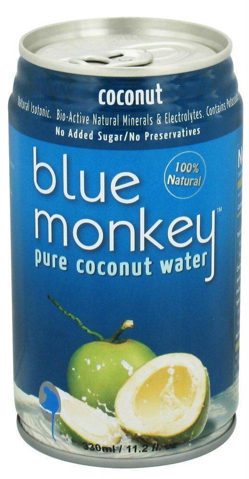 Blue Monkey: 100% Natural Pure Coconut Water No Pulp, 11.2 Oz