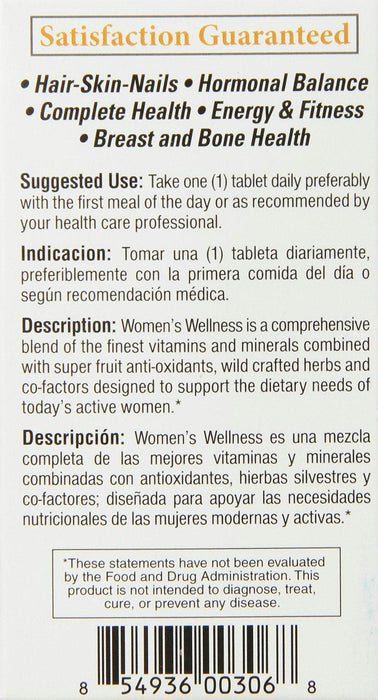 Bio Nutrition: Women's Wellness, 60 Tablets