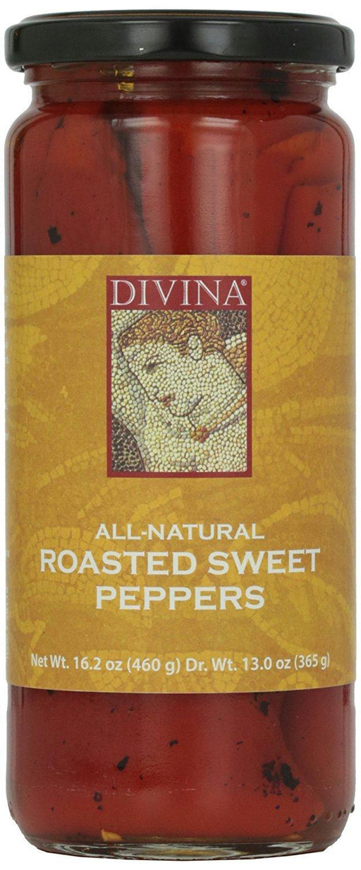 Divina: Roasted Sweet Red Peppers, 13 Oz