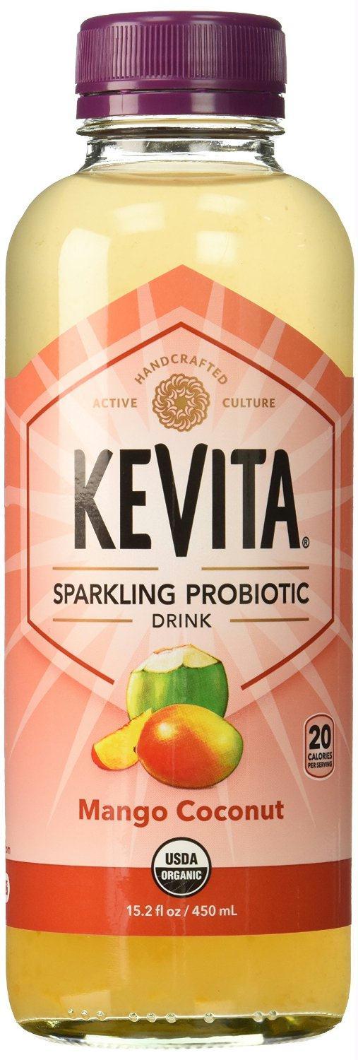 Kevita: Organic Mango Coconut Sparkling Probiotic Drink, 15.2 Oz