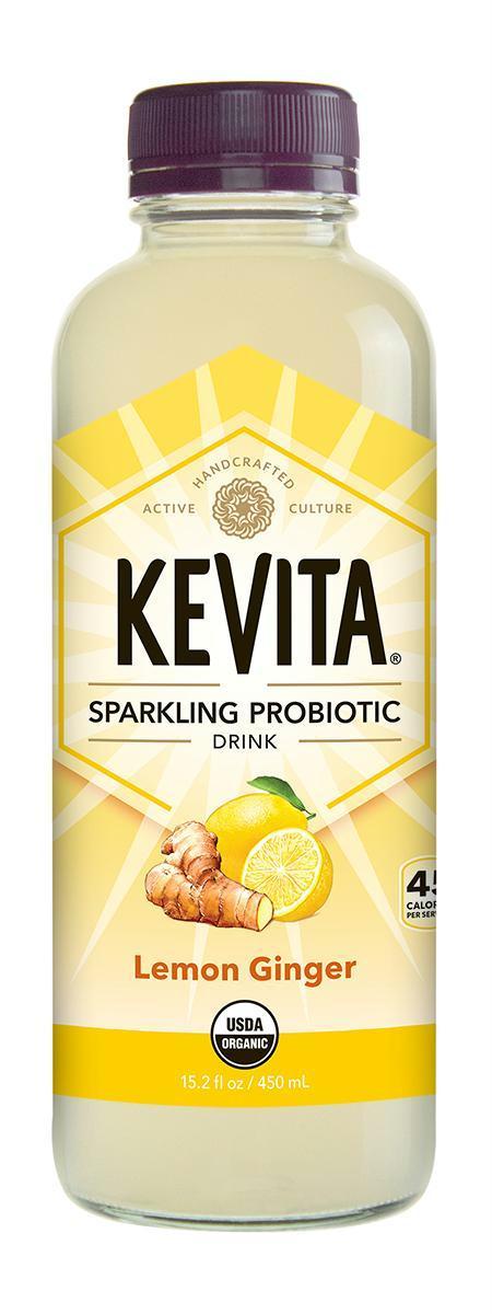 Kevita: Organic Sparkling Probiotic Drink Lemon Ginger, 15.2 Oz