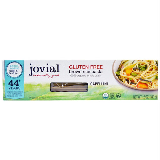 Jovial: Organic Brown Rice Pasta Gluten Free Capellini, 12 Oz