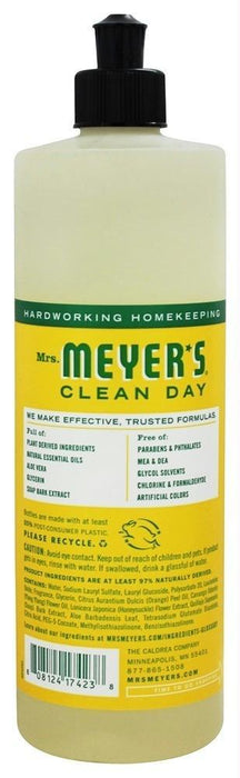 Mrs. Meyer's: Clean Day Liquid Dish Soap Honeysuckle Scent, 16 Oz