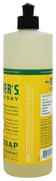 Mrs. Meyer's: Clean Day Liquid Dish Soap Honeysuckle Scent, 16 Oz