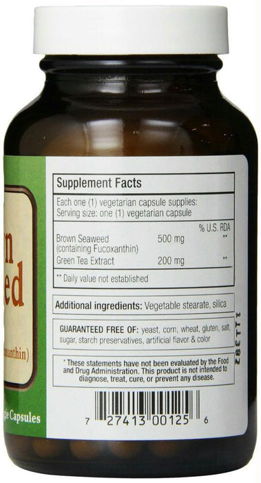 Only Natural: Brown Seaweed Plus 700 Mg, 60 Vcaps