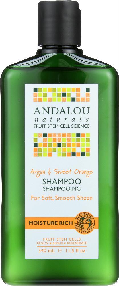 Andalou Naturals Moisture Rich Shampoo Argan And Sweet Orange, 11.5 Oz