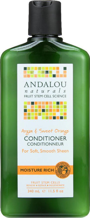 Andalou Naturals: Moisture Rich Conditioner Argan And Sweet Orange, 11.5 Oz