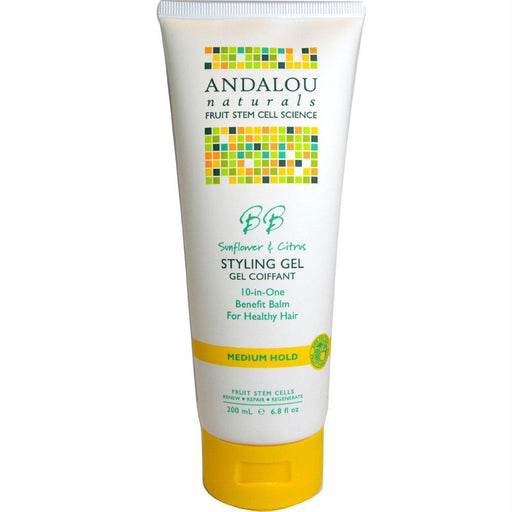 Andalou Naturals: Sunflower & Citrus Medium Hold Styling Gel, 6.8 Oz