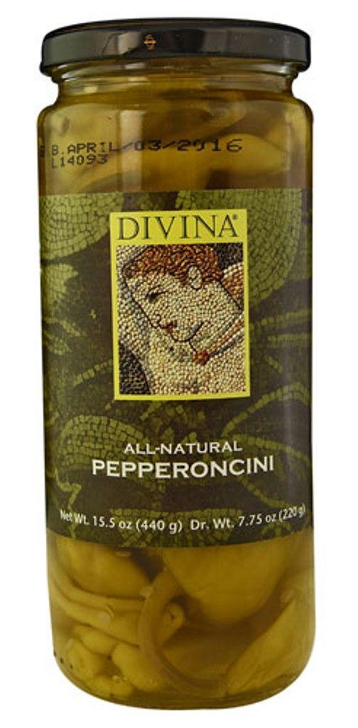 Divina: Pepperoncini All Natural, 7.75 Oz