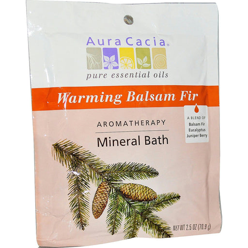 Aura Cacia: Aromatherapy Mineral Bath Warming Balsam Fir, 2.5 Oz