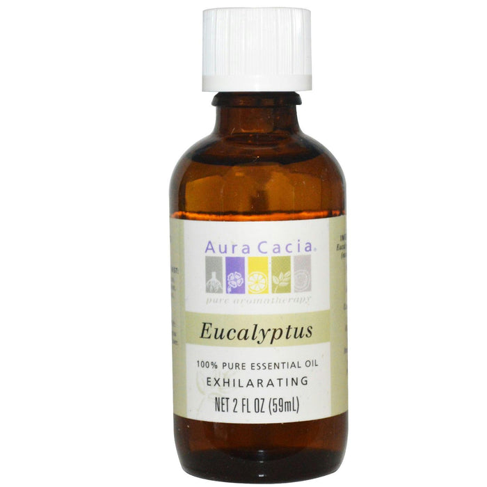 Aura Cacia: 100% Pure Essential Oil Eucalyptus, 2 Oz