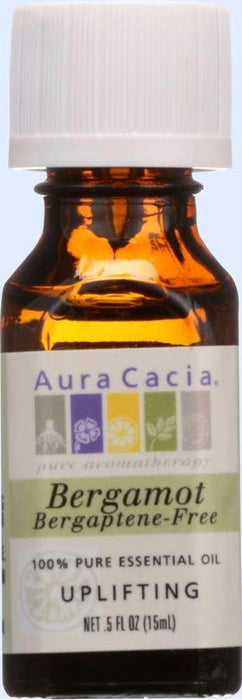 Aura Cacia: 100% Pure Essential Oil Bergamot, 0.5 Oz