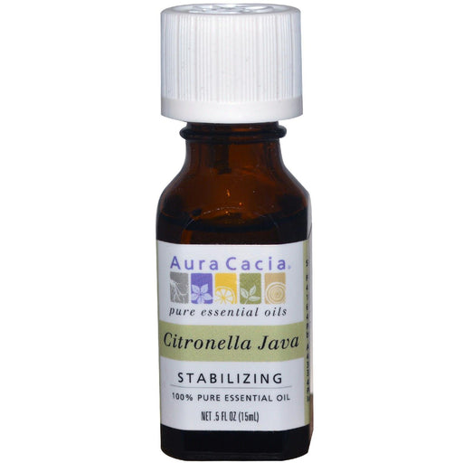 Aura Cacia: 100% Pure Essential Oil Citronella Java, 0.5 Oz