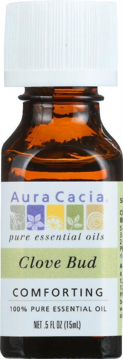 Aura Cacia: 100% Pure Essential Oil Clove Bud, 0.5 Oz