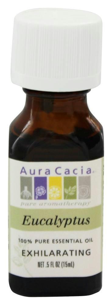 Aura Cacia: 100% Pure Essential Oil Eucalyptus, 0.5 Oz