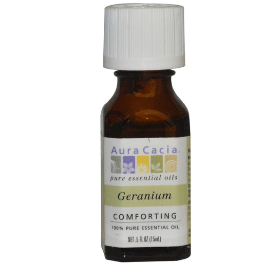 Aura Cacia: 100% Pure Essential Oil Geranium, 0.5 Oz