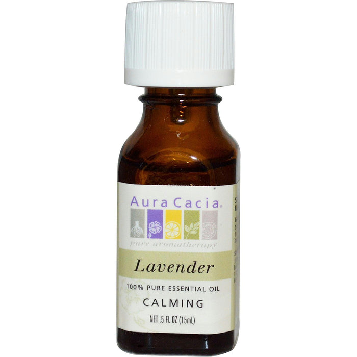 Aura Cacia: 100% Pure Essential Oil Lavender, 0.5 Oz