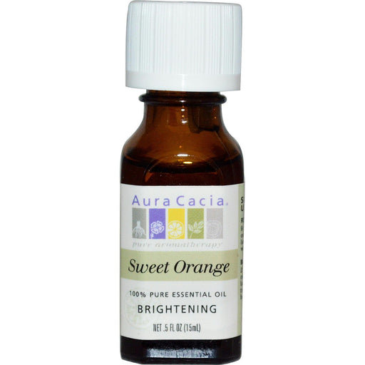 Aura Cacia: 100% Pure Essential Oil Sweet Orange, 0.5 Oz