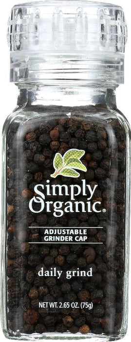 Simply Organic: Daily Grind Certified Organic Peppercorns, 2.65 Oz