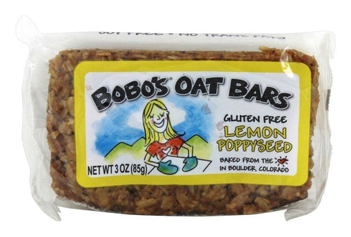 Bobo's: Gluten Free Lemon Poppyseed Oat Bars, 3 Oz