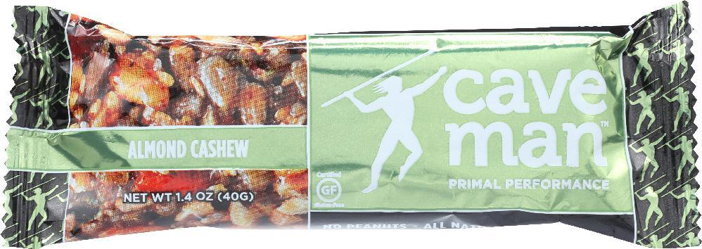 Caveman: Almond Cashew Bar, 1.4 Oz