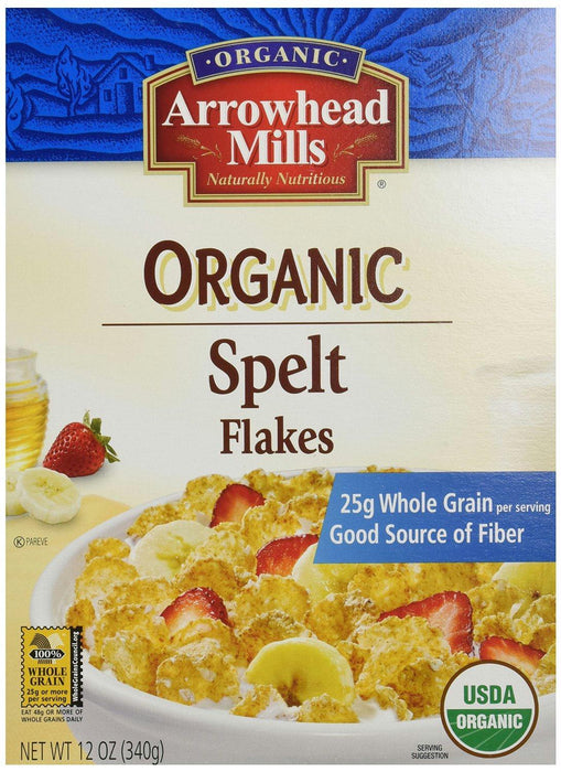 Arrowhead Mills: Organic Spelt Flakes Whole Grain, 12 Oz