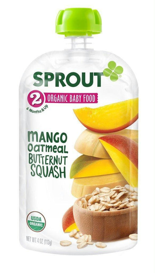 Sprout: Organic Baby Food Butternut Squash Maple & Oatmeal Stage 2, 4 Oz