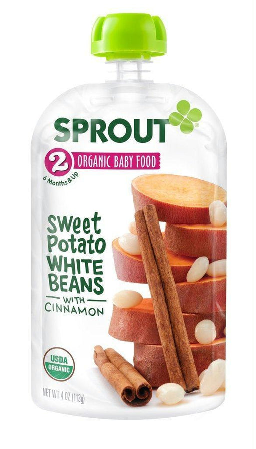 Sprout: Organic Baby Food Sweet Potato & White Beans Stage 2, 4 Oz