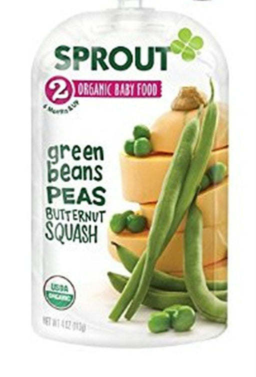 Sprout: Organic Baby Food Green Beans Peas And Sweet Corn Stage 2, 4 Oz