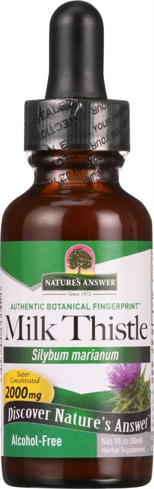 Nature's Answer Milk Thistle Alcohol-free 2,000 Mg, 1 Oz