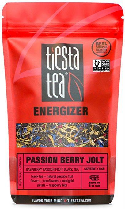 Tiesta Tea: Tea Black Energizer Passion Berry Jolt Pouch, 1.5 Oz