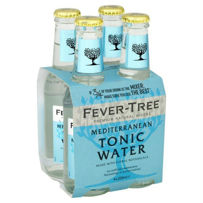 Fever Tree: Mediterranean Tonic Water 4 Count, 27.2 Oz