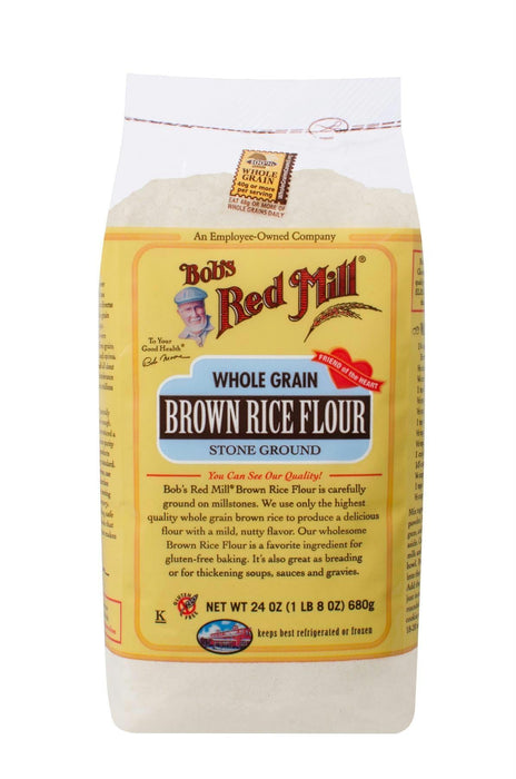 Bobs Red Mill: Whole Grain Brown Rice Flour, 24 Oz