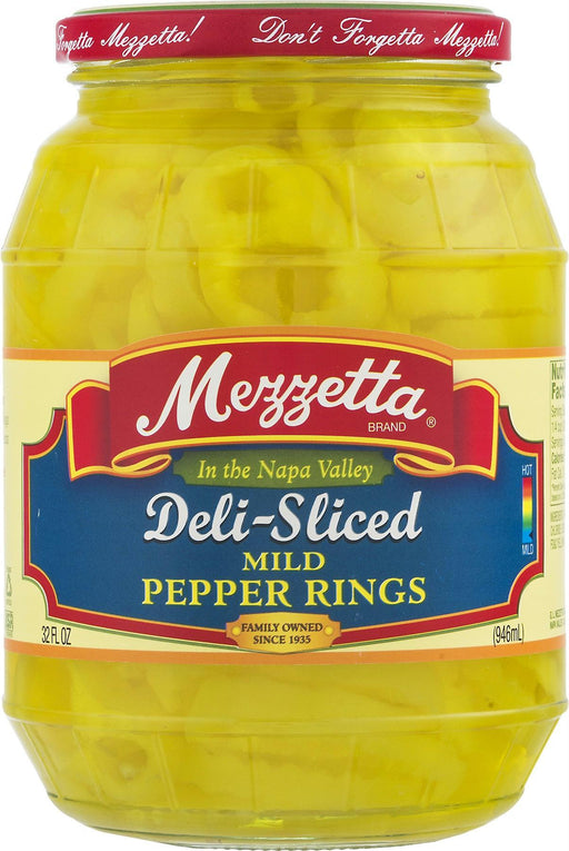 Mezzetta: Deli-sliced Mild Pepper Rings, 32 Oz