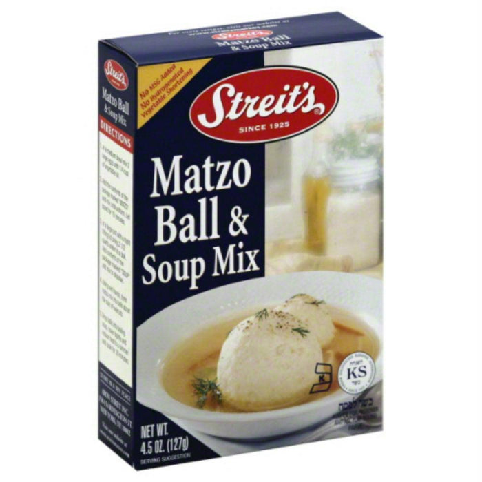 Streits: Gluten Free Matzo Ball & Soup Mix, No Msg Added, No Hydrogenated Vegetable Shortening, 4.5 Oz