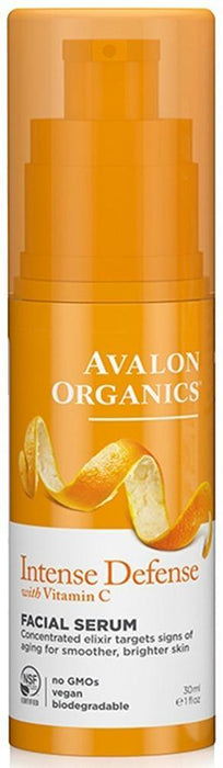 Avalon Organics: Intense Defense Vitamin C Renewal Vitality Facial Serum, 1 Oz