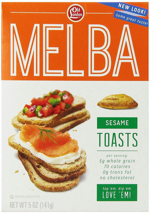 Old London: Melba Toasts Sesame, 5 Oz