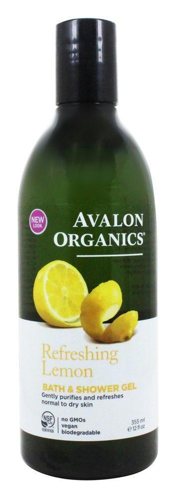 Avalon Organics: Bath & Shower Gel Lemon, 12 Oz