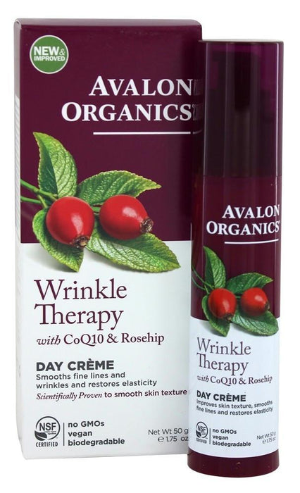 Avalon Organics: Wrinkle Therapy With Coq10 & Rosehip Day Creme, 1.75 Oz