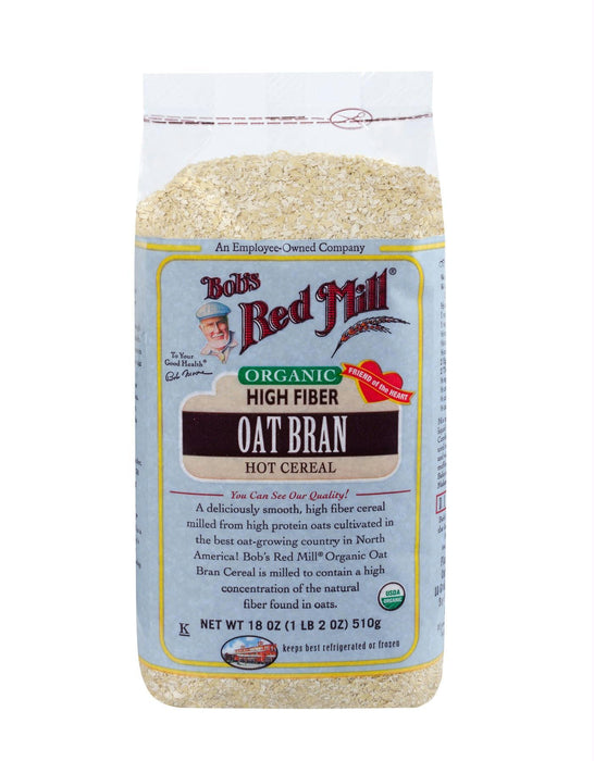 Bob's Red Mill: Organic Oat Bran Hot Cereal, 18 Oz