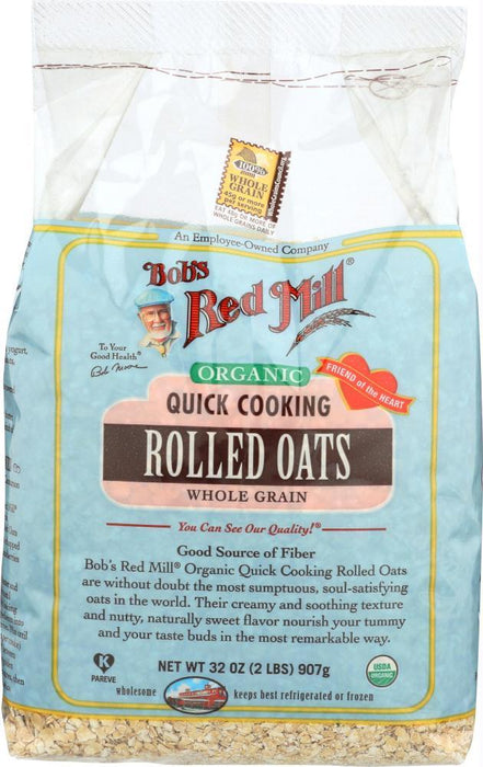 Bobs Red Mill: Organic Quick Cooking Rolled Oats (32.000 Oz)